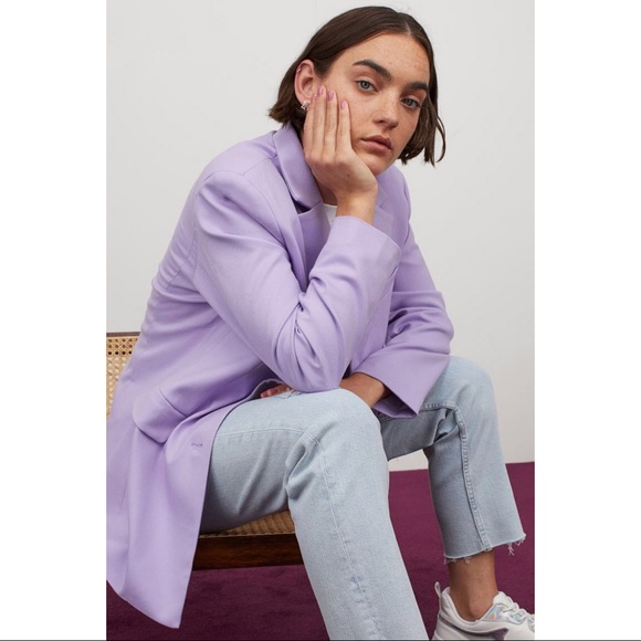H&M Jackets & Blazers - NWT H&M Lilac Oversized Blazer